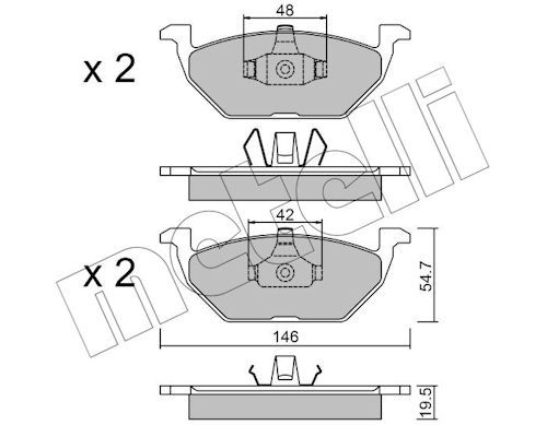 Plaquettes+de+frein+à+disque METELLI 22-0211-1