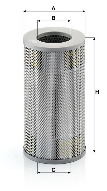 Hydraulisch filter (patroon) past: KOMATSU D65EX-15, D65EX-15E0, D65EX-16, D65PX-15, D65PX-15E0, D65PX-16, PC130-8, PC138US-8, PC138USLC-8, WA 380-6, WA 430-6