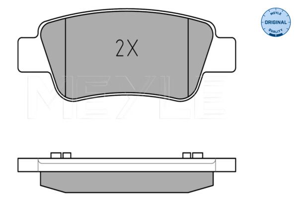 MEYLE 025 246 3516/W Brake Pad Set, disc brake