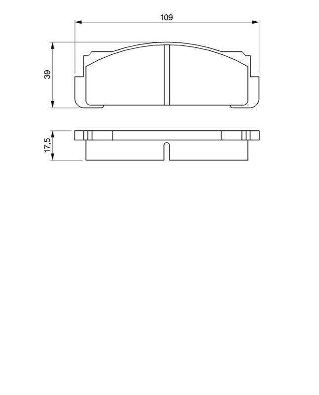 Piduriklotsi komplekt, ketaspidur, BOSCH 0 986 460 736