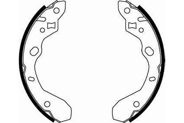 TRW GS8661 Brake Shoe Set