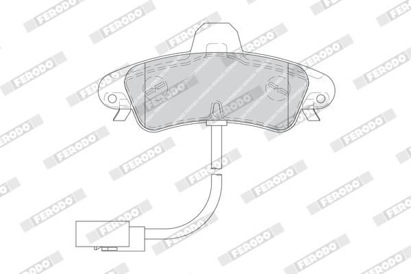 FERODO FDB1753 Brake Pad Set, disc brake