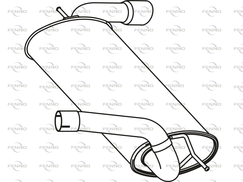 FENNO P23019 Rear Muffler