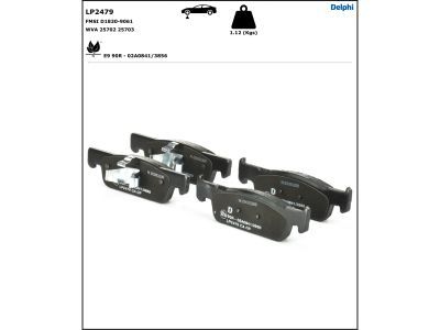 DELPHI LP2479 Brake Pad Set, disc brake