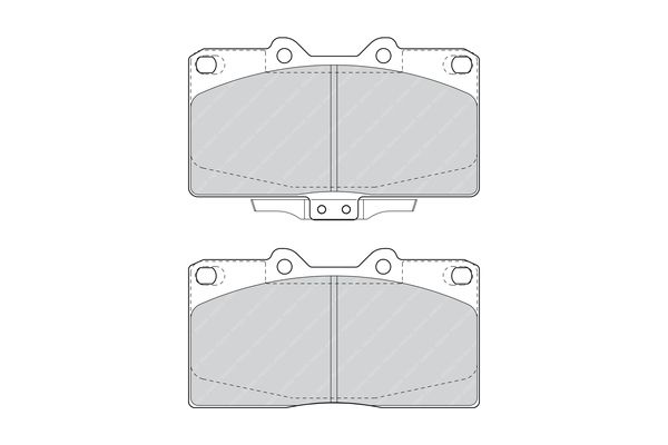 FERODO fékbetétkészlet, tárcsafék FDB1448