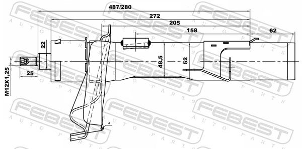 FEBEST 21665159FR Shock Absorber