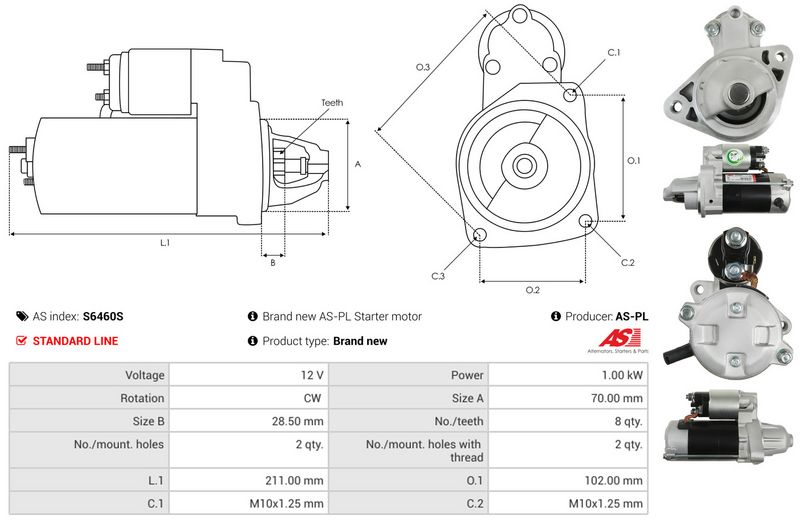 AS-PL S6460S Starter