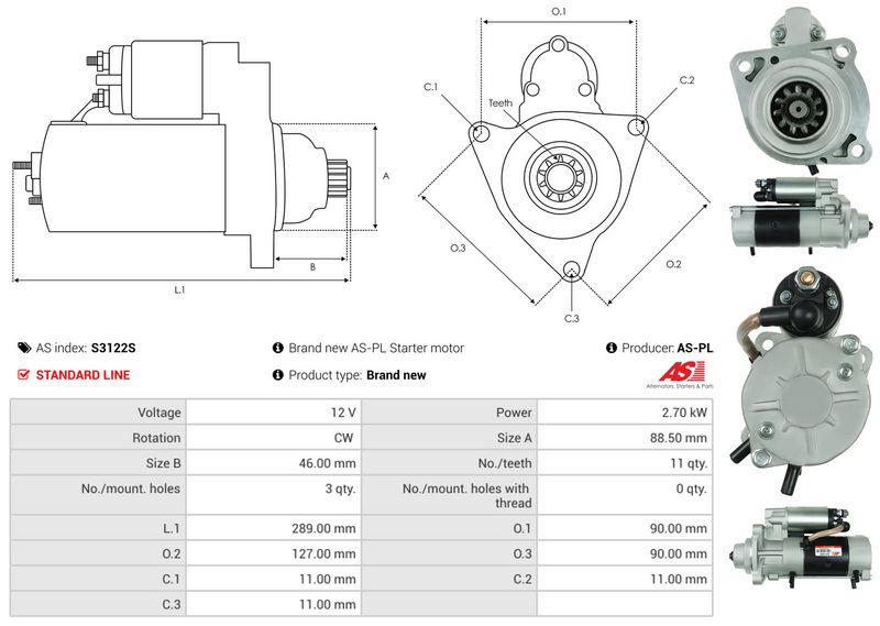 AS-PL S3122S Starter
