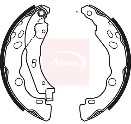 APEC Brake Shoe Set SHU657