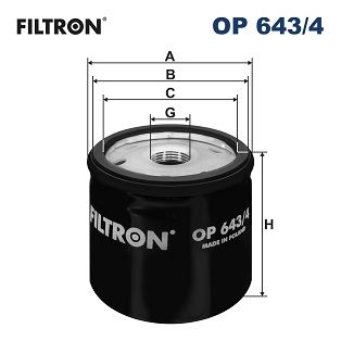FILTRON olajszűrő OP 643/4