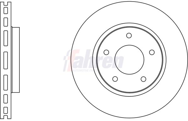 Fahren Brake Disc FBD6589