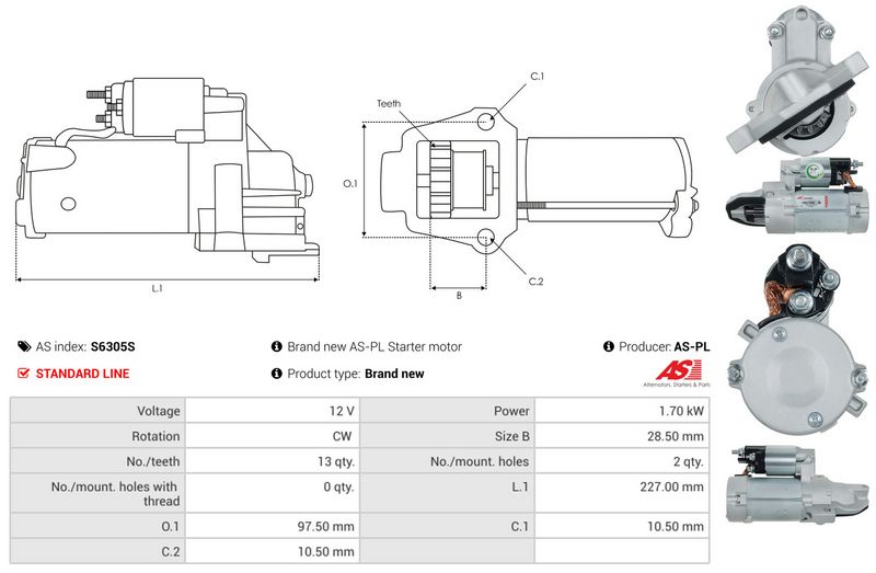 AS-PL S6305S Starter