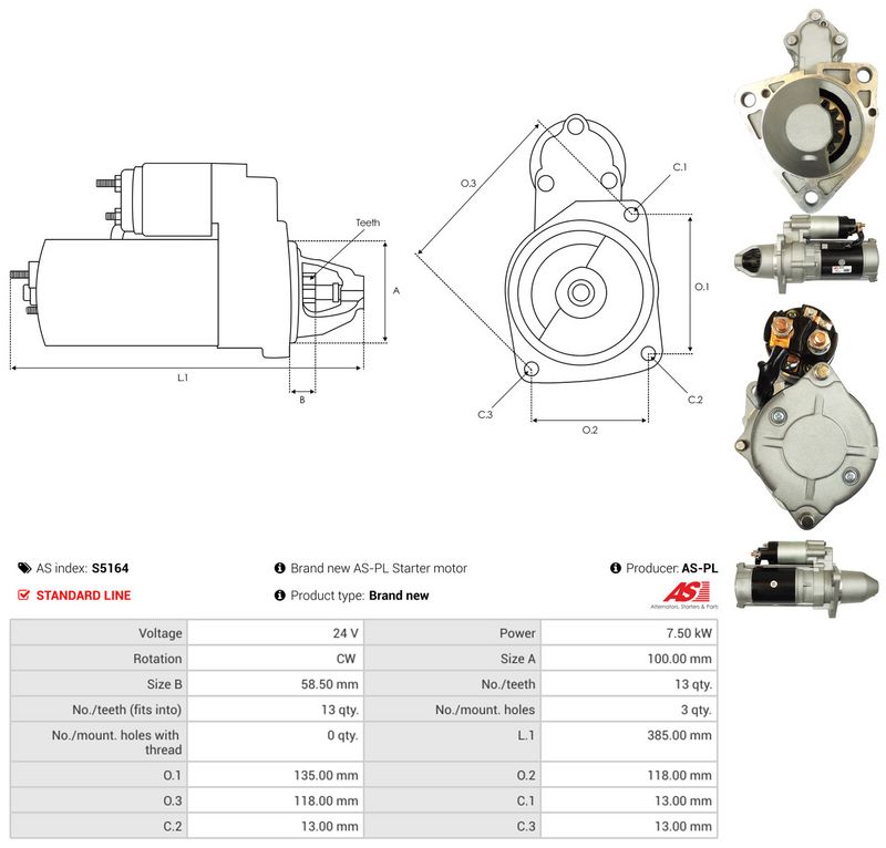 AS-PL S5164 Starter