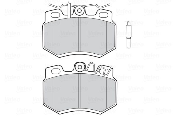 Комплект гальмівних накладок, дискове гальмо, Valeo 301714