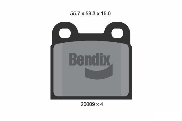 BENDIX Braking fékbetétkészlet, tárcsafék BPD1674