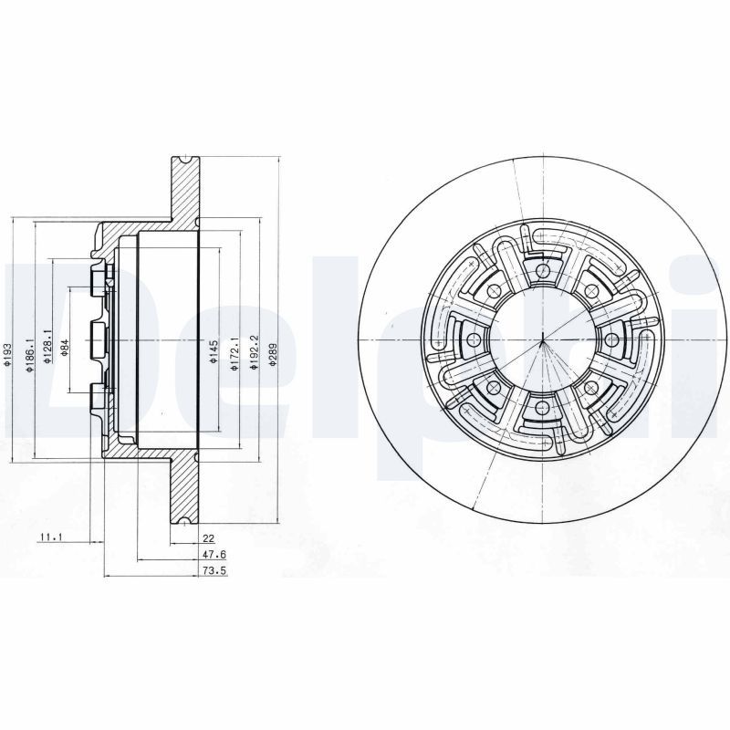 Delphi Brake Disc BG4171