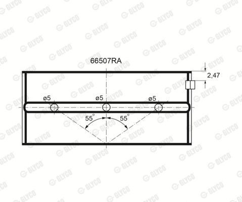 Вкладыш коренной для моделей: CITROËN (CX, CX,CX,CX), JEEP (CHEROKEE,CJ5,COMANCHE), RENAULT (SAFRANE,ESPACE,ESPACE,TRAF