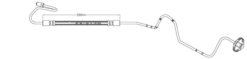 MOTAQUIP fékcső LVBH1617