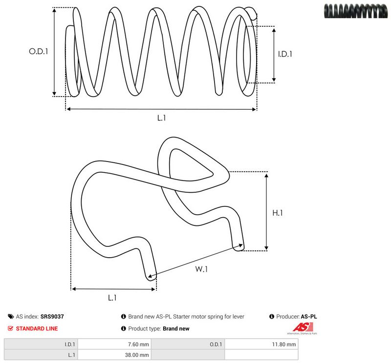 AS-PL SRS9037 Repair Kit, starter