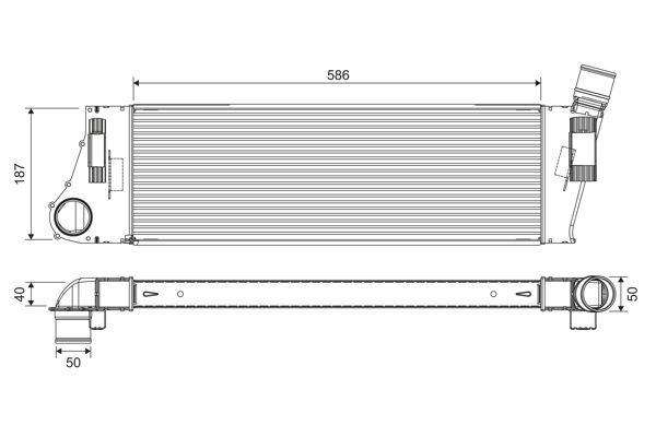 VALEO Intercooler, inlaatluchtkoeler 818727