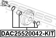 FEBEST DAC25520042-KIT Wheel Bearing Kit