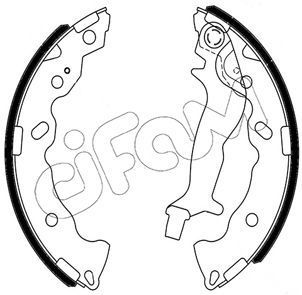 Комплект гальмівних колодок, Cifam 153-707