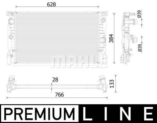 WILMINK GROUP hűtő, motorhűtés WG2183285