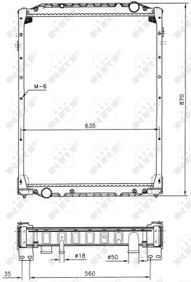 NRF 51598 Radiator, engine cooling