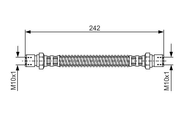 Гальмівний шланг, Bosch 1987481316