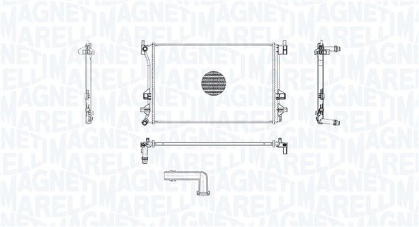 Radiaator, mootorijahutus MAGNETI MARELLI 350213222900