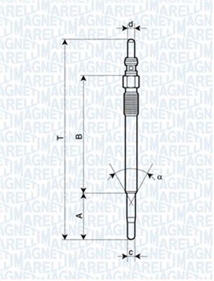 MAGNETI MARELLI izzítógyertya 062900029304