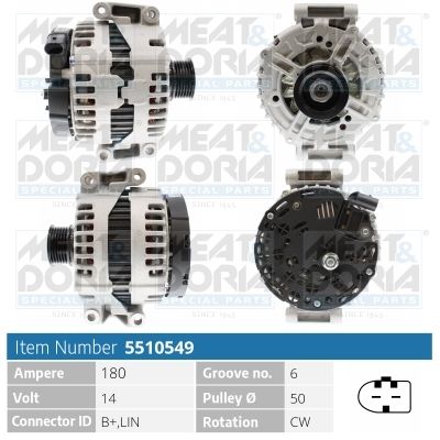 MEAT & DORIA Dynamo / Alternator 5510549