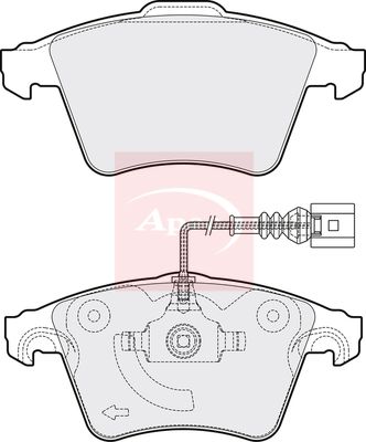 APEC Brake Pad Set, disc brake PAD1336
