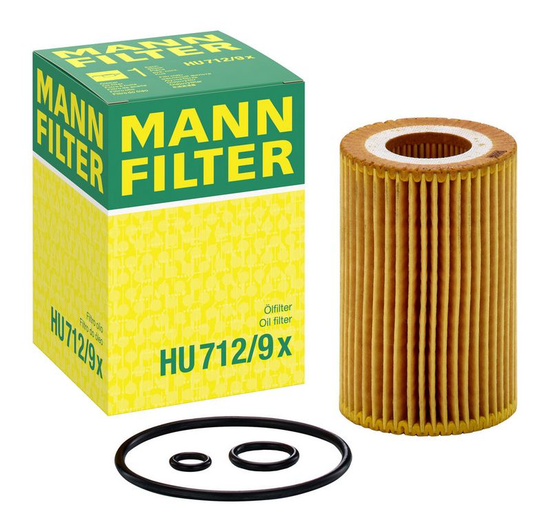 Õlifilter, MANN-FILTER HU 712, 9 x