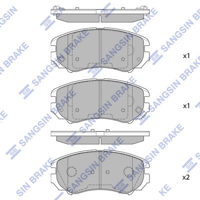 Колодки тормозные дисковые HI-Q SP1155