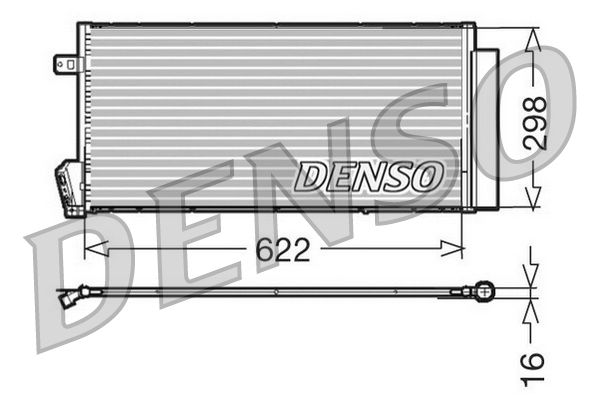 DENSO kondenzátor, klíma DCN09018