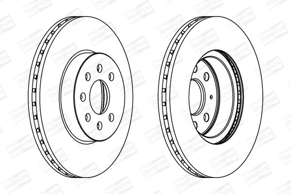 Гальмівний диск, Champion 562315