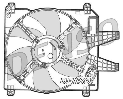 DENSO ventilátor, motorhűtés DER09004