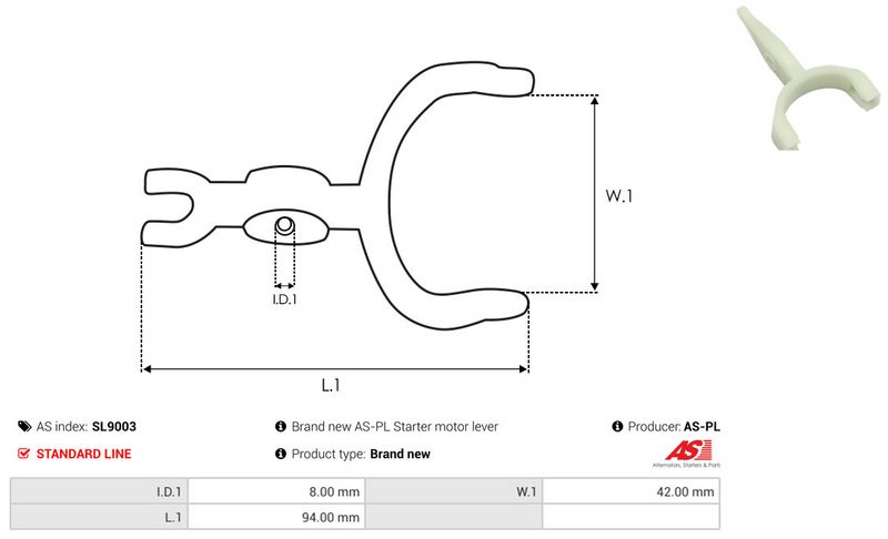 Starterihoob, Karburaator, AS-PL SL9003
