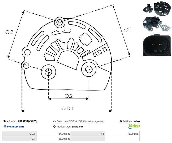 AS-PL ARE3152(VALEO) Protective Cap, alternator