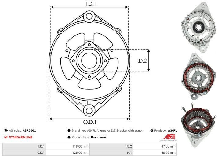 Kaitsekate, generaator, AS-PL ABR6002