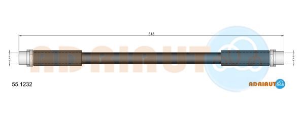 Гальмівний шланг, Adriauto 55.1232
