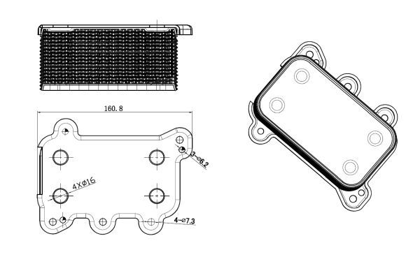 NRF 31850 Oil Cooler, engine oil