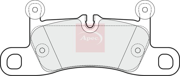 APEC Brake Pad Set, disc brake PAD1796