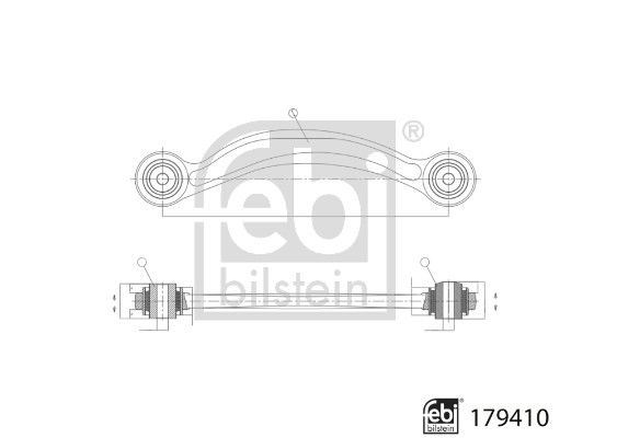 FEBI BILSTEIN 179410 Control/Trailing Arm, wheel suspension