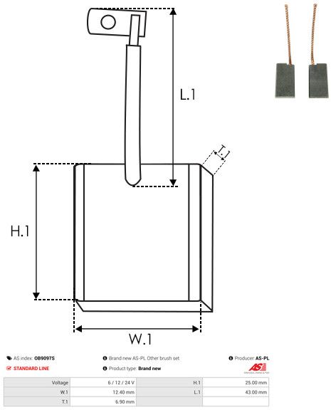 Süsinikuhari, generaator, AS-PL OB9097S