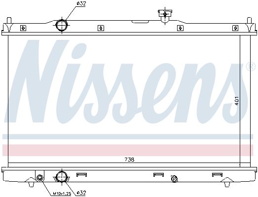 NISSENS 681376 Radiator, engine cooling