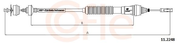 Тросовий привод, привод зчеплення, Cofle 11.2248