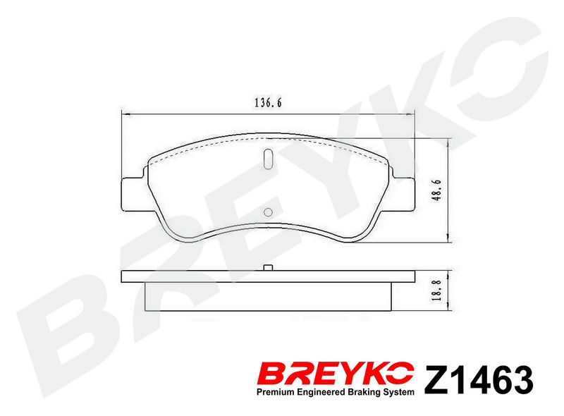 DAVID VASCO Z1463 Brake Pad Set, disc brake