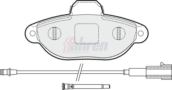 Fahren Brake Pad Set, disc brake FBP3141